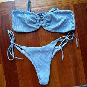 Monday Swimwear Costa Rica Top and Palma bottom - Periwinkle crinkle